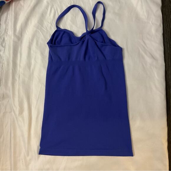 Barely There Blue Spandex Exercise Tank Camisole L Athleisure Activewear Casual - Picture 7 of 8